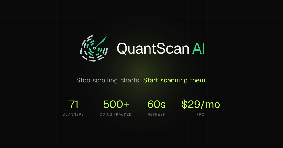 QuantScan AI — 71 Real-Time Crypto Scanners